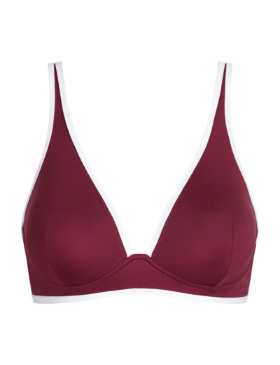 Haut de maillot de bain forme triangle sans armatures