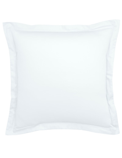 Taie d'oreiller Harmonie Satin de coton coloris Blanc