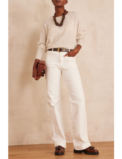 Pantalon large en coton LEA