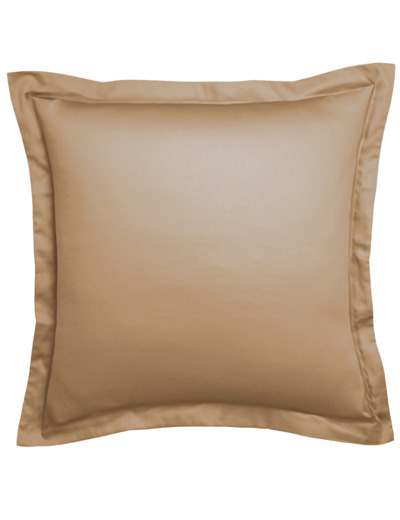 Taie d'oreiller Harmonie Satin de coton coloris Caramel