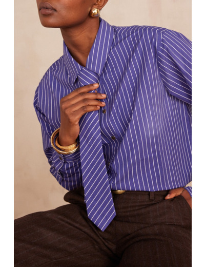 Chemise en coton rayée SALVADOR