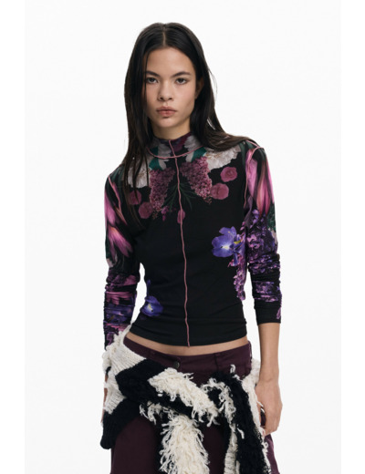 T-Shirt À Manches Longues En Maille – Femme