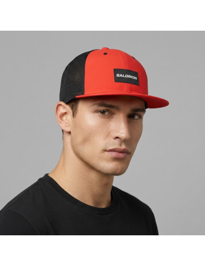 Trucker Flat Cap Cherry Tomato